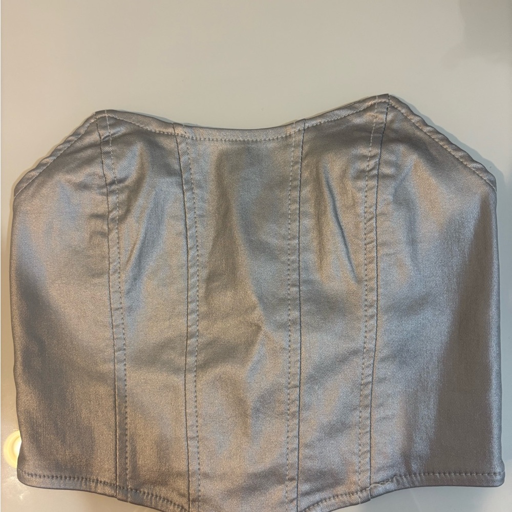 Edikted Silver Casual Night Out Skirt